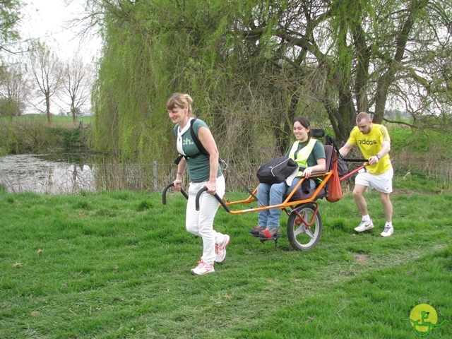 randonnée sportive avec joëlettes, Eghezée, 2014